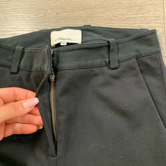 3.1 Phillip Lim Skinny Leg Silk Blend Pants - Picture 10 of 15